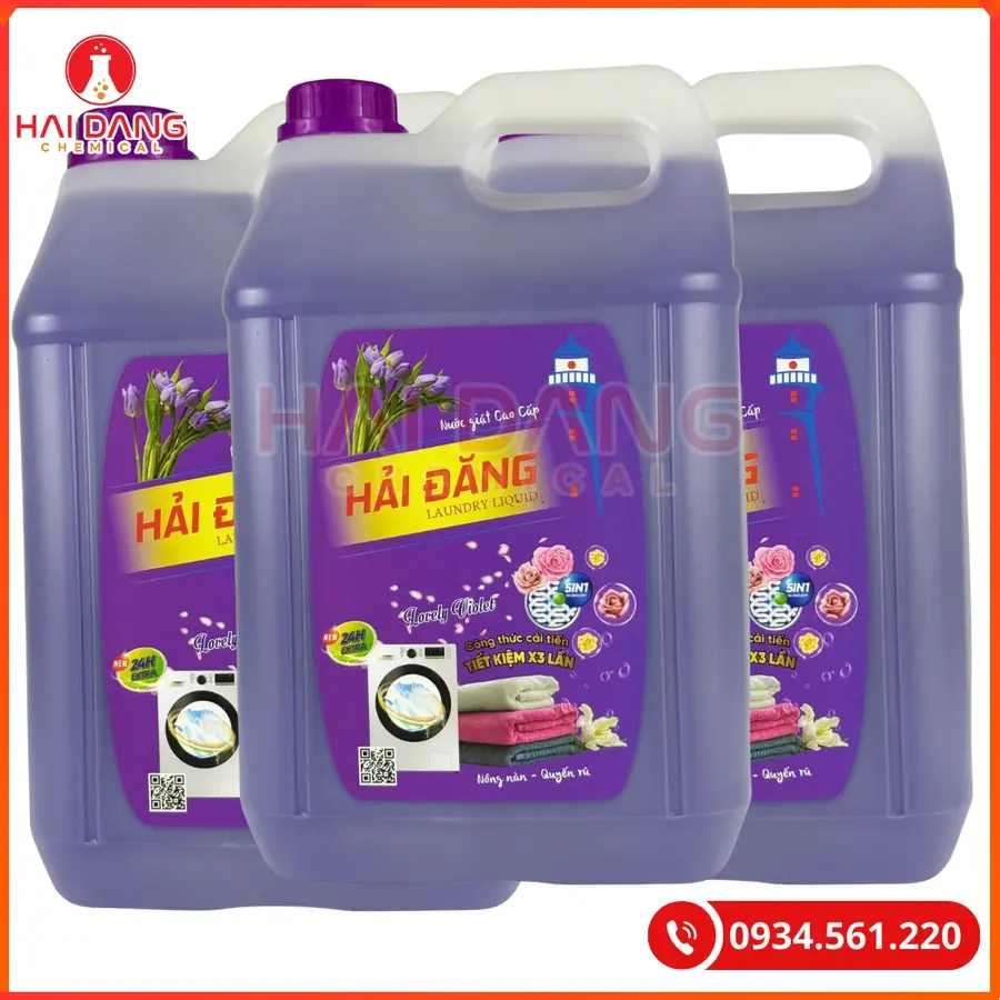 Nước Giặt Hải Đăng Hương Lovely Violet Giá Tốt Quảng Ninh