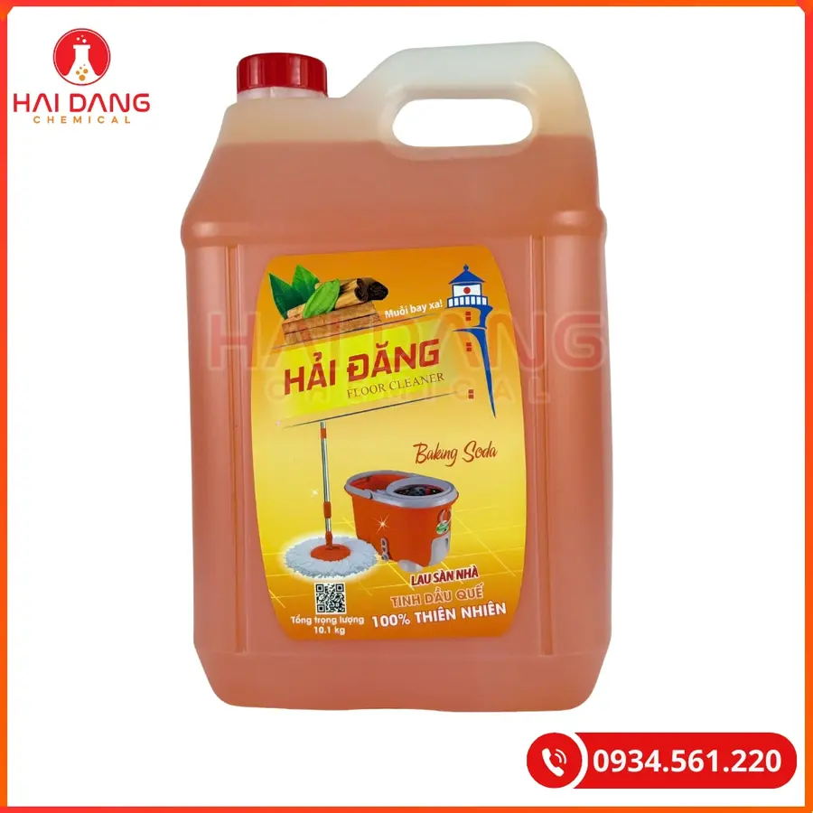 Nước Lau Sàn Hải Đăng Hương Quế Việt Nam 10 Lít Can 1 Lít Chai | Giá Tốt Quảng Ninh