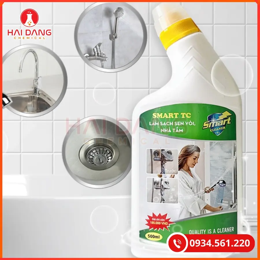 Smart TC Tẩy Cặn Sen Vòi Việt Nam 300ml Chai Cho Hóa Chất Tẩy Rửa | Giá Tốt Quảng Ninh
