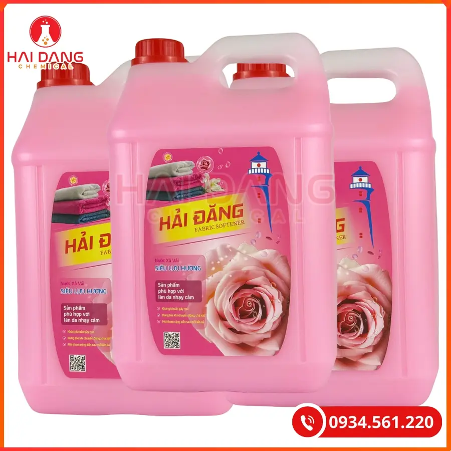 Nước Xả Vải Hải Đăng Hương Hoa Hồng Việt Nam 10 Lít Can 2 Lít Can | Giá Tốt Quảng Ninh