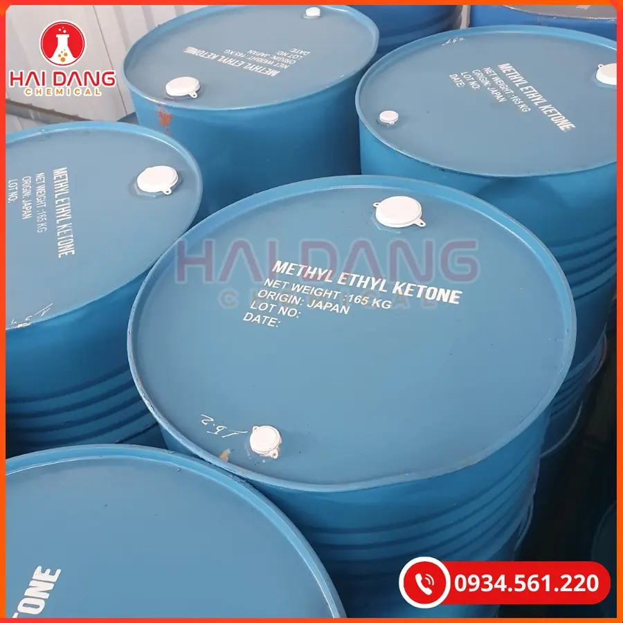 Methyl Ethyl Ketone (MEK) Nhật Bản 165kg/Phuy Dung Môi Công Nghiệp | Giá Tốt Quảng Ninh