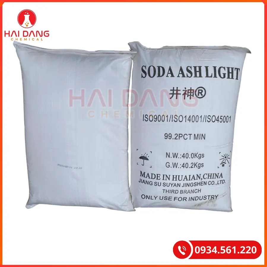 Soda Ash Light Trung Quốc Bao 40Kg Hóa Chất Xử Lý Nước | Giá Tốt Quảng Ninh