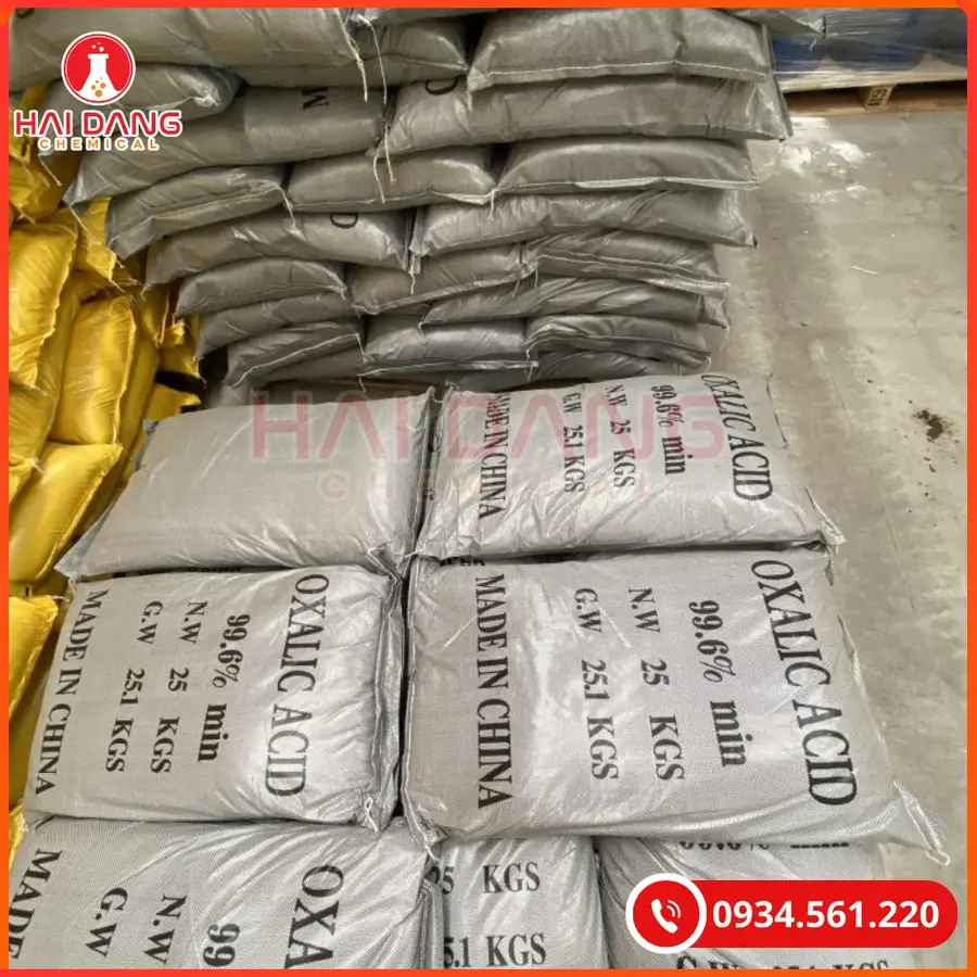 Acid Oxalic Trung Quốc 25kg Hóa Chất Công Nghiệp | Giá Tốt Quảng Ninh