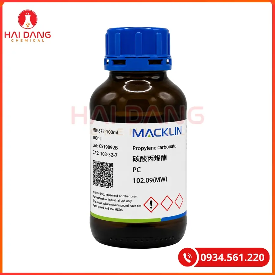 Propylene Carbonate CP Macklin 500g Hóa Chất Thí Nghiệm | Giá Tốt Quảng Ninh