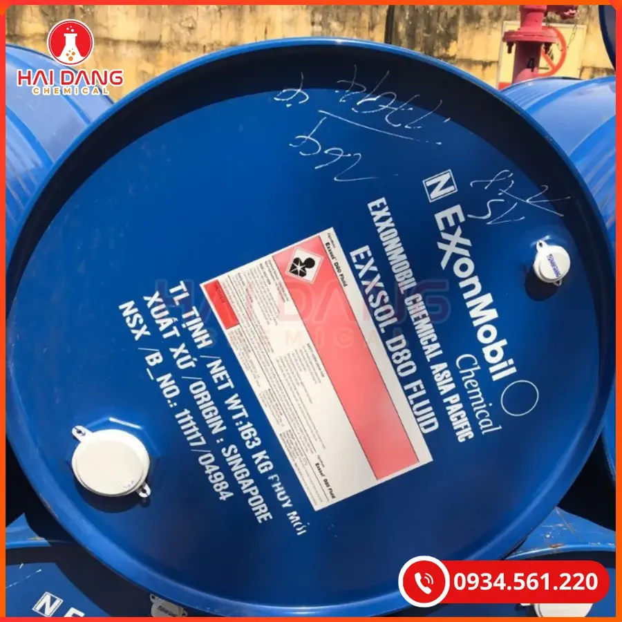 Exxsol D80 Singapore 163kg/Phuy Dung Môi Công Nghiệp | Giá Tốt Quảng Ninh