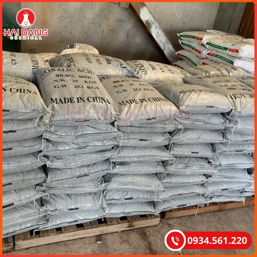 Acid Oxalic Trung Quốc 25kg Hóa Chất Công Nghiệp | Giá Tốt Quảng Ninh