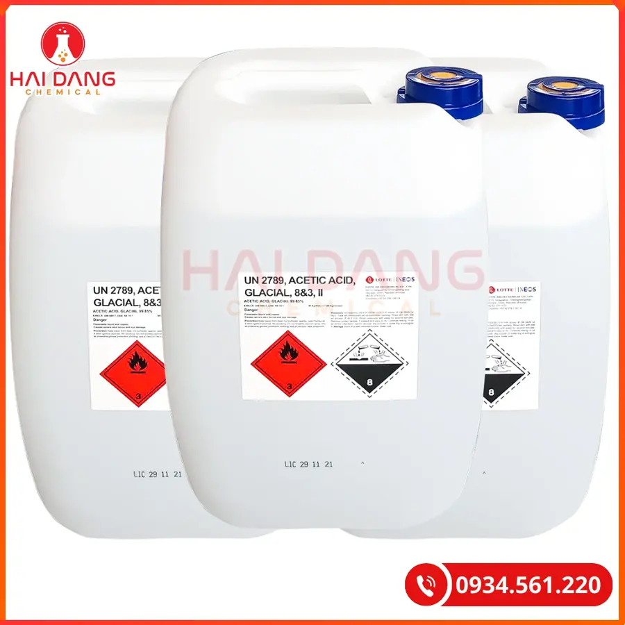 Acetic Acid CH3COOH Hàn Quốc Hóa Chất Công Nghiệp | Giá Tốt Quảng Ninh