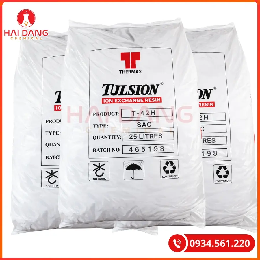 Hạt Trao Đổi Ion Cation Tulsion T42H Thermax Khử Khoáng Nước | Giá Tốt Quảng Ninh