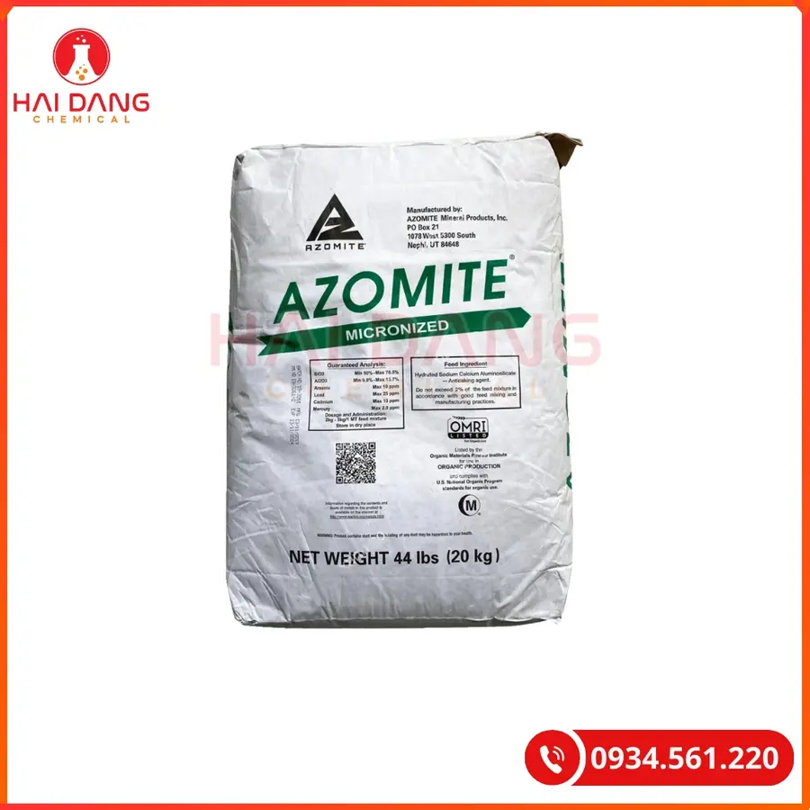 Khoáng Azomite Mỹ Bao 20kg Bổ Sung Vi Lượng Thủy Sản | Giá Tốt Tại Kho Quảng Ninh