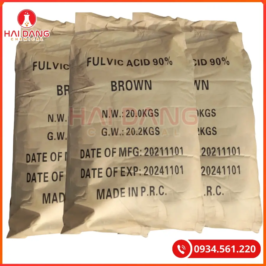 Acid Fulvic 90% Trung Quốc Hóa Chất Công Nghiệp | Giá Tốt Quảng Ninh