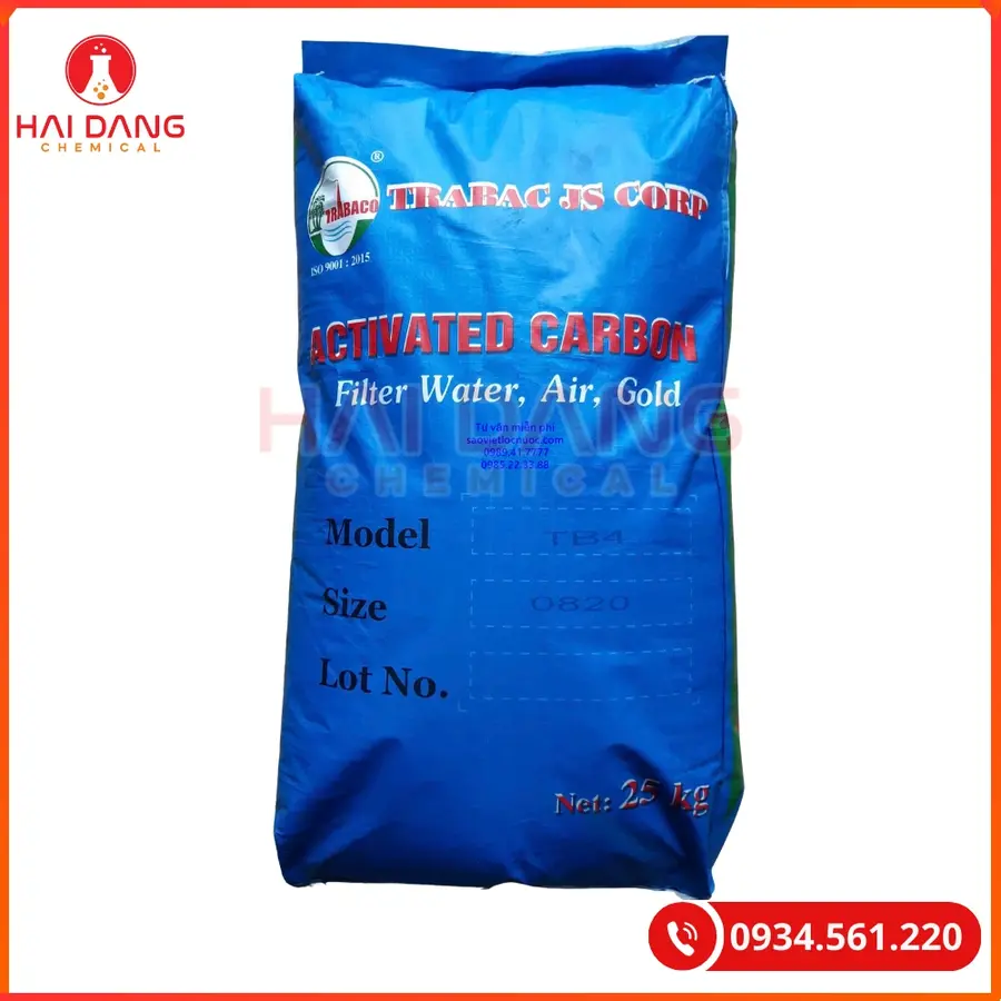 Than Hoạt Tính TĐHH 0820 Iodine 600 Xử Lý Nước | Giá Tốt Quảng Ninh
