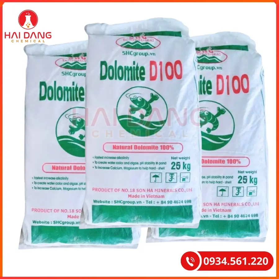 Khoáng Dolomite Việt Nam Bao 25kg Tăng Kiềm Thủy Sản | Giá Tốt Tại Kho Quảng Ninh