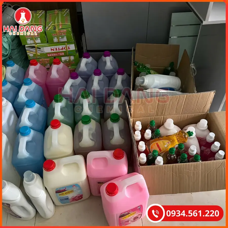 Nước Rửa Chén Hải Đăng Hương Gừng Chanh Việt Nam 10 Lít Can 750ml Chai | Giá Tốt Quảng Ninh