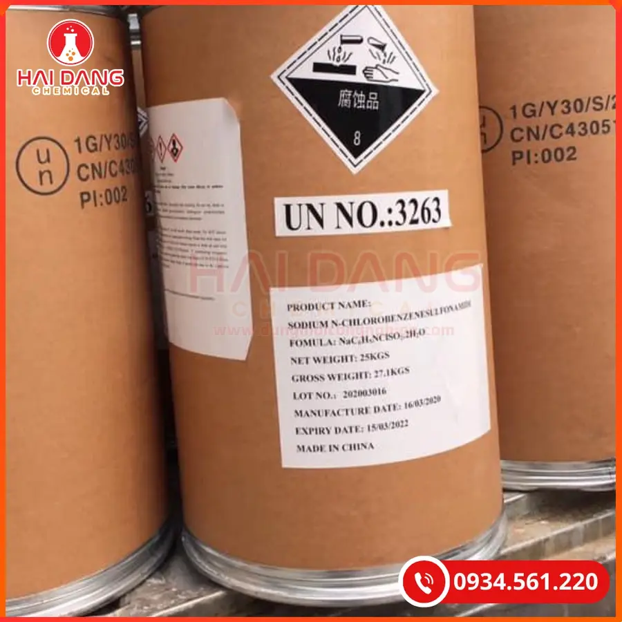 Cloramin B Trung Quốc 25kg Hóa Chất Khử Trùng | Giá Tốt Quảng Ninh
