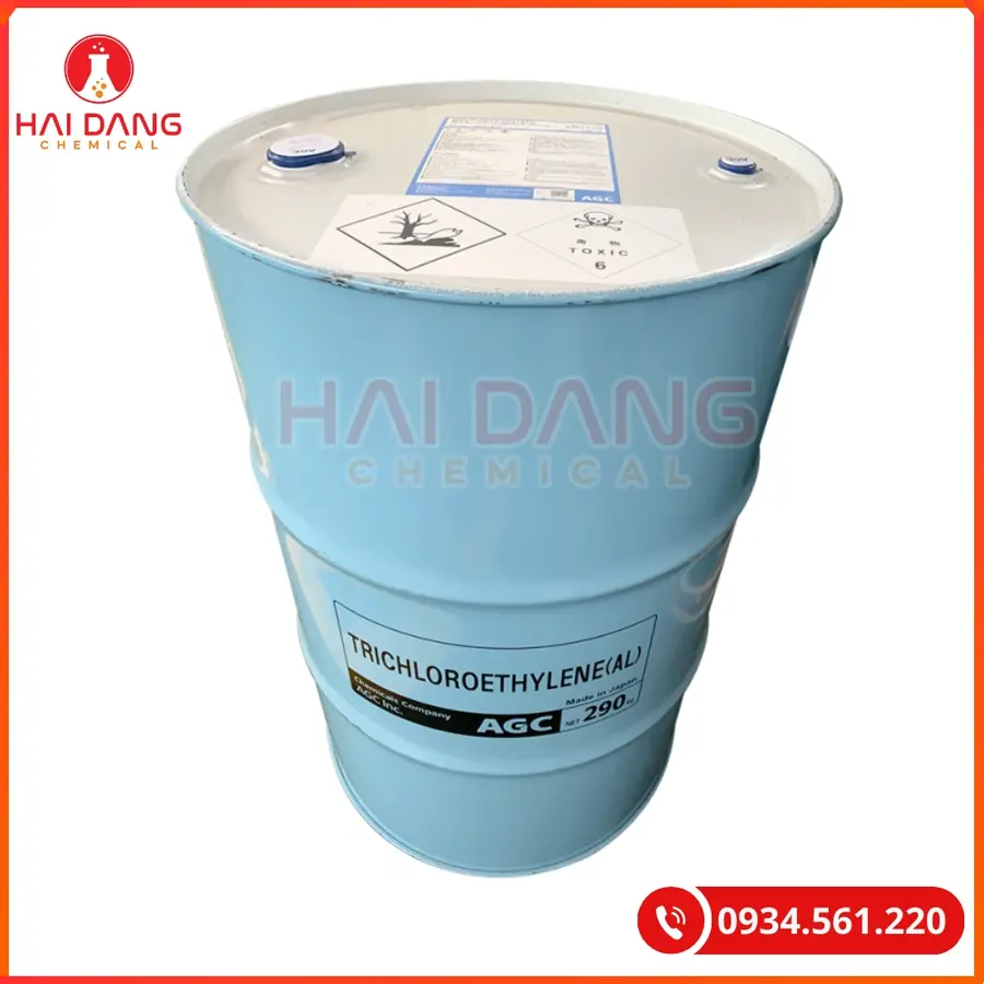 Trichloroethylene (TCE) Nhật Bản 290kg/Phuy Dung Môi Công Nghiệp | Giá Tốt Quảng Ninh