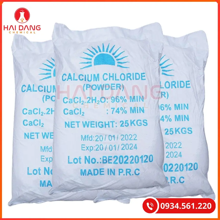 Khoáng Calcium Chloride CaCl₂ Bao 25kg Bổ Sung Canxi Thủy Sản | Giá Tốt Tại Kho Quảng Ninh