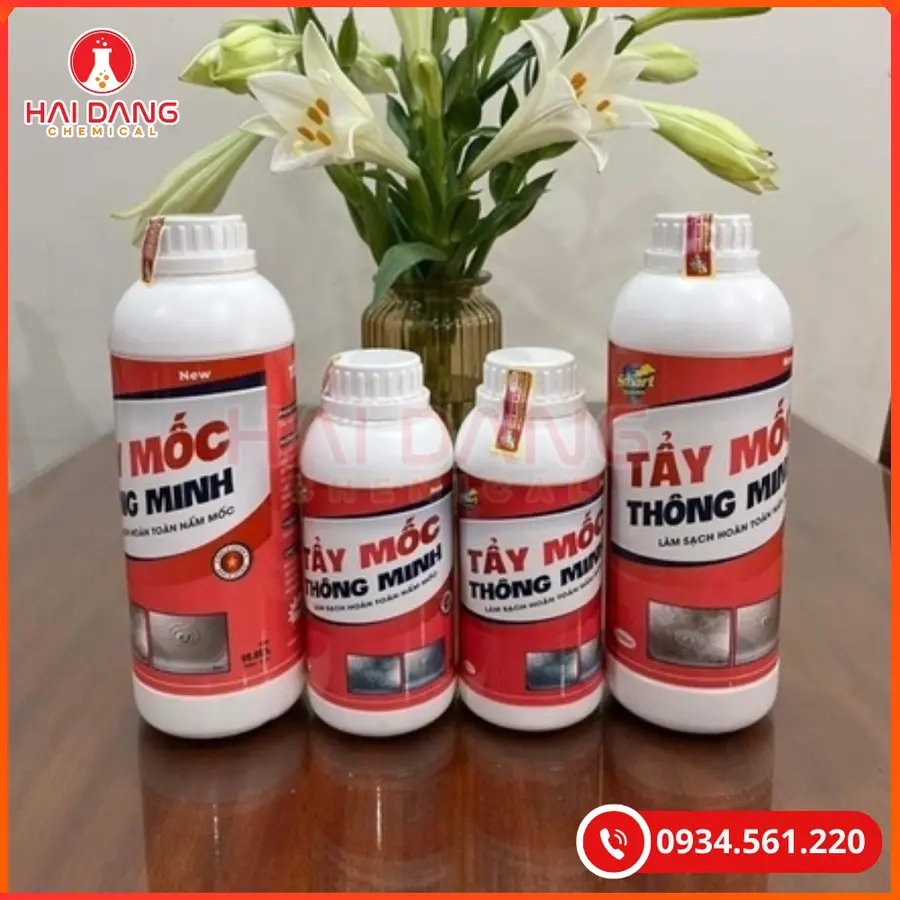 Tẩy Mốc Smart TM Việt Nam 1 Lít Chai Cho Hóa Chất Tẩy Rửa | Giá Tốt Quảng Ninh