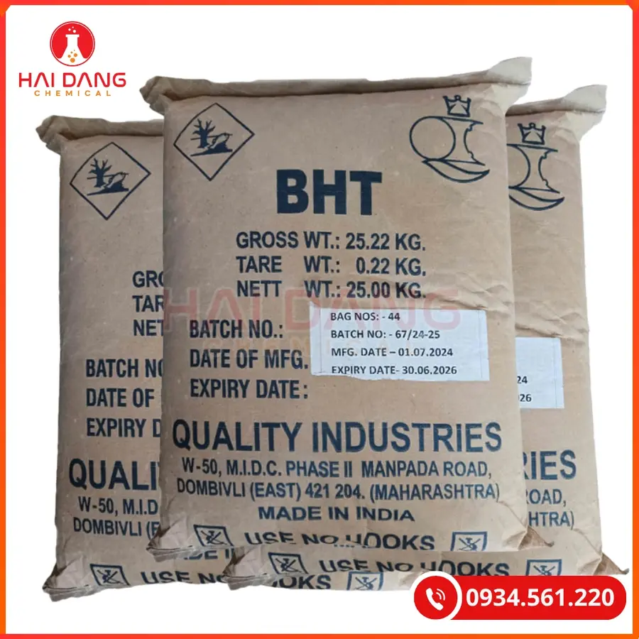 BHT Butylated Hydroxy Toluene Thực Phẩm | Giá Tốt Tại Kho Quảng Ninh