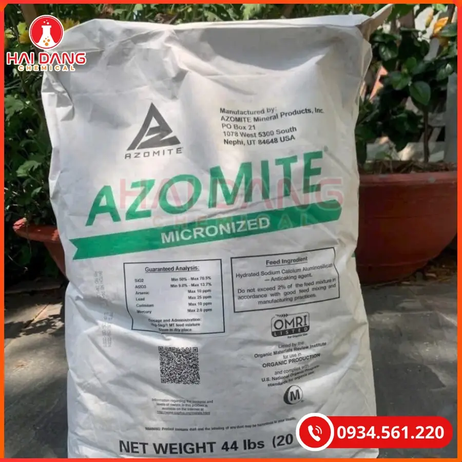 Khoáng Azomite Mỹ Bao 20kg Bổ Sung Vi Lượng Thủy Sản | Giá Tốt Tại Kho Quảng Ninh