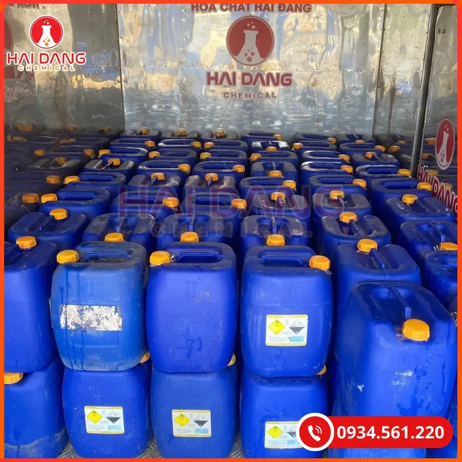 Axit Clohydric HCL 35% Việt Nam Can 30kg Điều Chỉnh pH | Giá Tốt Tại Kho Quảng Ninh