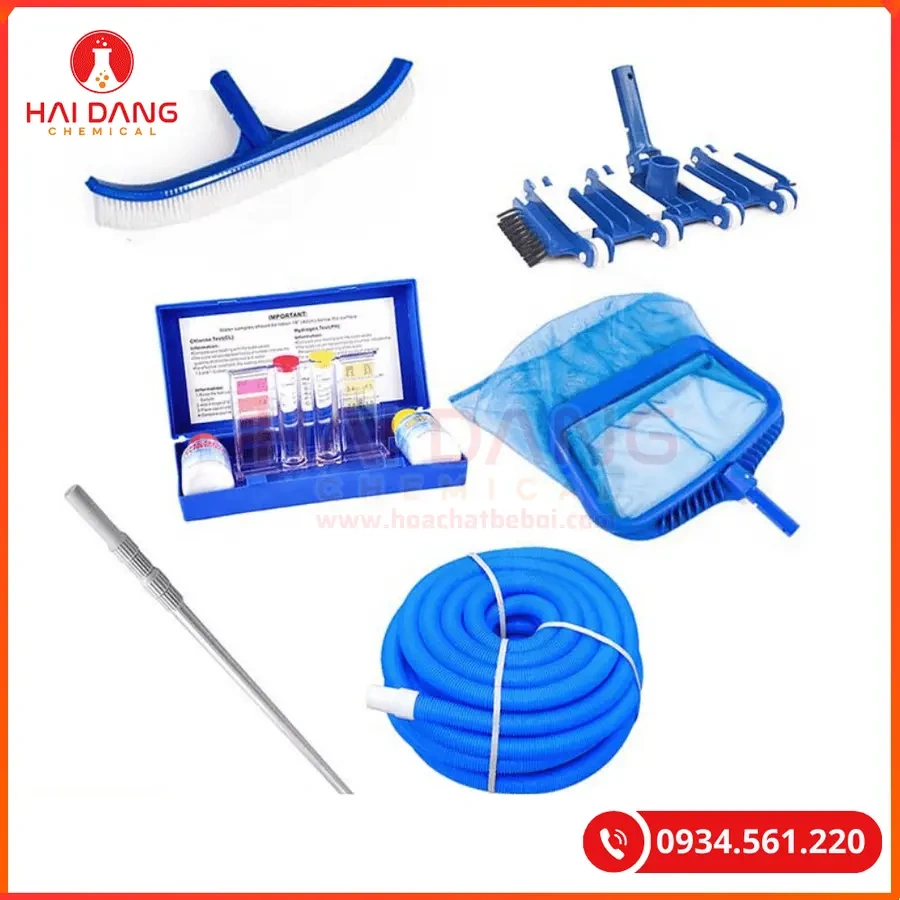 Bộ Vệ Sinh Bể Bơi 6 Món Cao Cấp Đầy Đủ Dụng Cụ | Giá Tốt Quảng Ninh