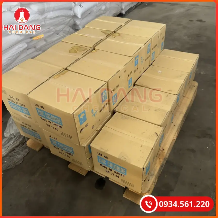 Zinc Chloride Taiwan ZnCl2 Hóa Chất Công Nghiệp | Giá Tốt Quảng Ninh