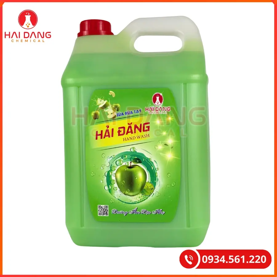 Sữa Rửa Tay Hải Đăng Hương Táo Việt Nam 10 Lít Can 500ml Chai | Giá Tốt Quảng Ninh