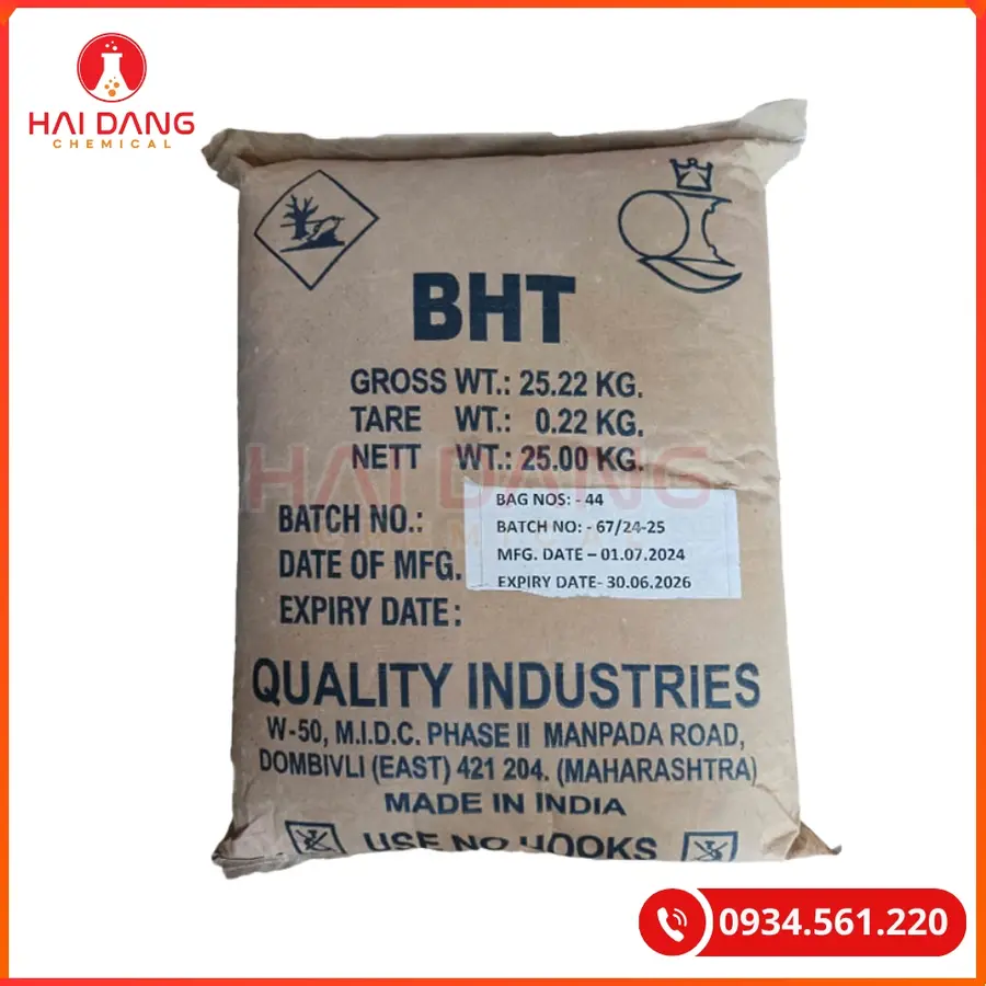 BHT Butylated Hydroxy Toluene Thực Phẩm | Giá Tốt Tại Kho Quảng Ninh