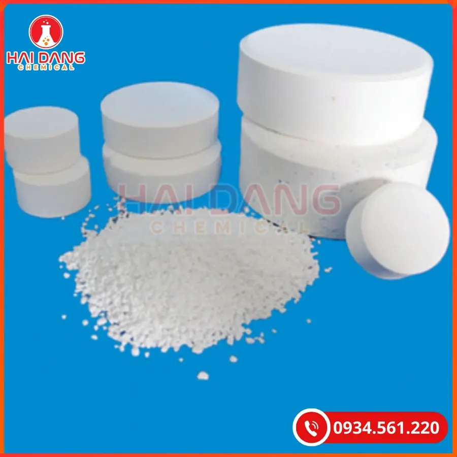 TCCA Viên 200g 90% Trung Quốc Thùng 50kg Khử Trùng | Hồ Bơi Giá Tốt Quảng Ninh