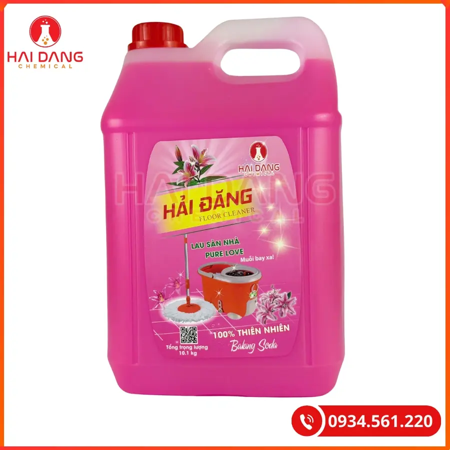 Nước Lau Sàn Hải Đăng Hương Pure Love Việt Nam 10 Lít Can 1 Lít Chai | Giá Tốt Quảng Ninh