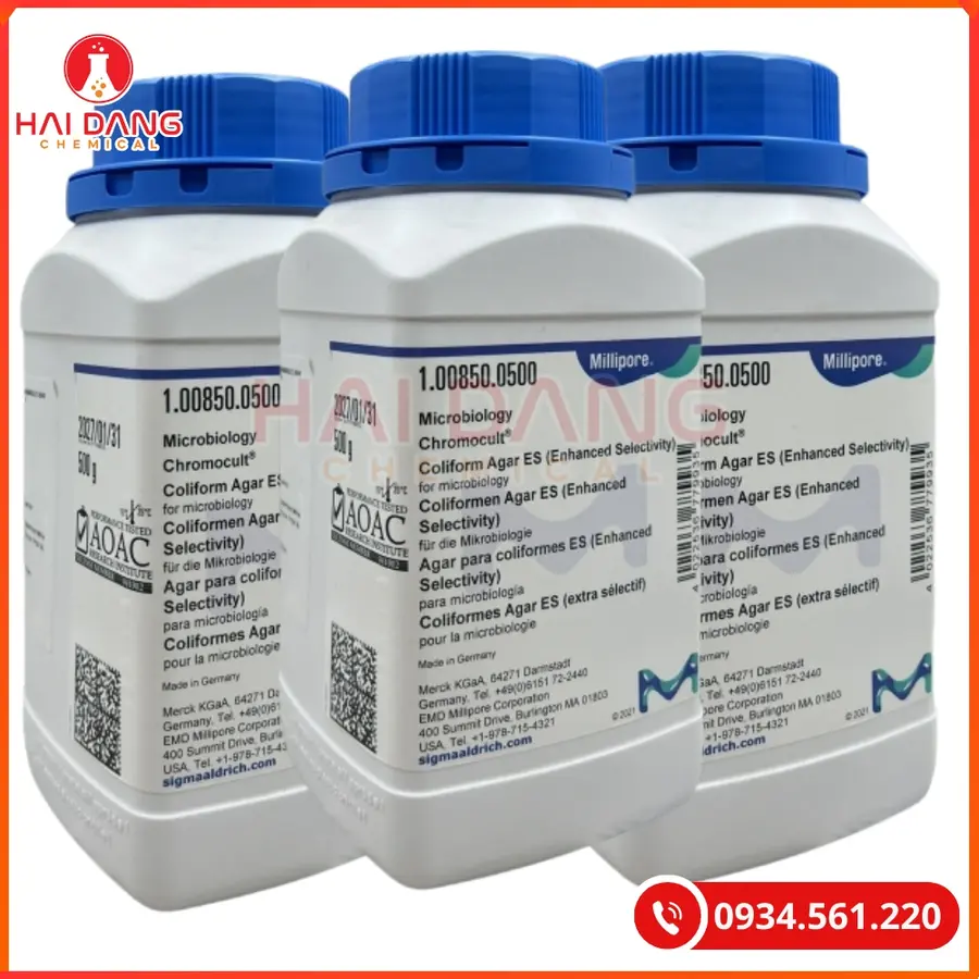 Coliform Agar ES (Enhanced Selectivity) Merck 500g Môi Trường Nuôi Cấy Vi Sinh | Giá Tốt Quảng Ninh