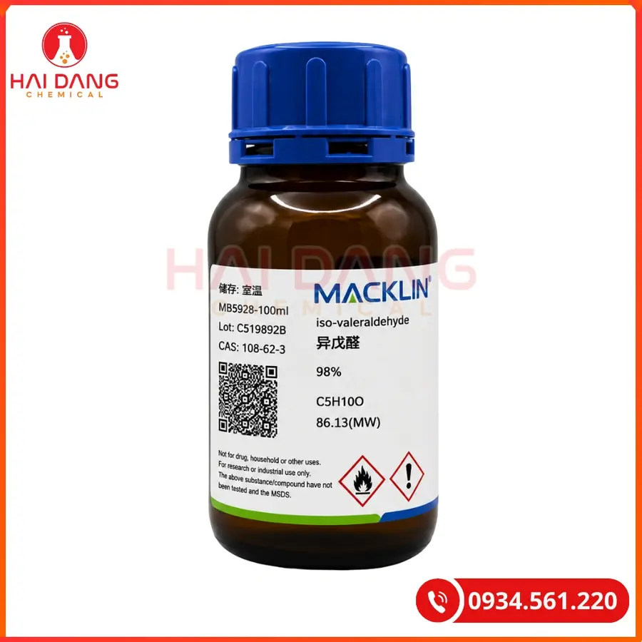 Iso-Valeraldehyde Macklin 250ml Hóa Chất Thí Nghiệm | Giá Tốt Quảng Ninh