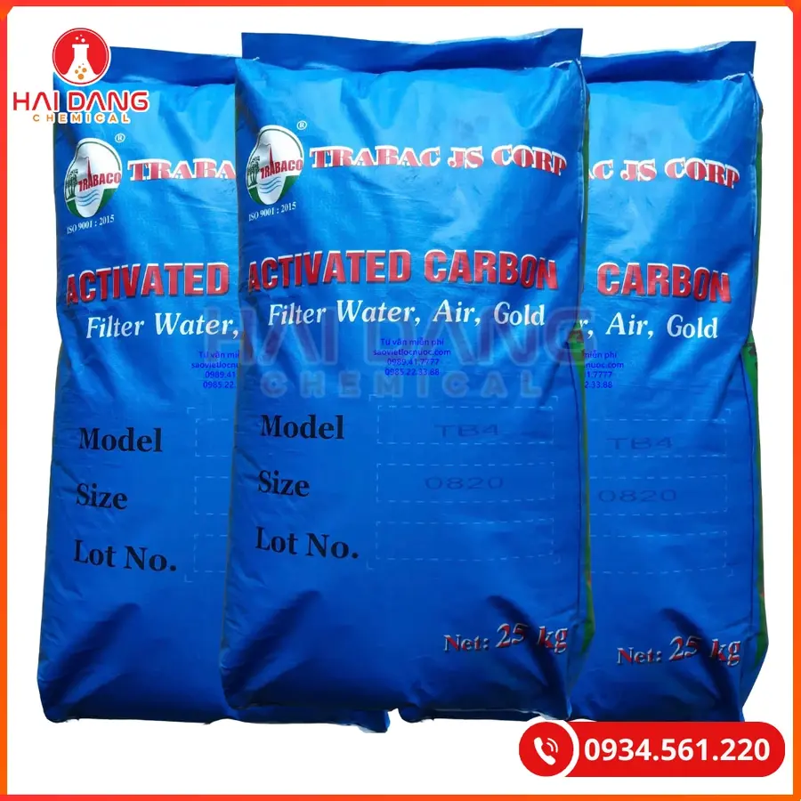 Than Hoạt Tính TĐHH 0820 Iodine 600 Xử Lý Nước | Giá Tốt Quảng Ninh