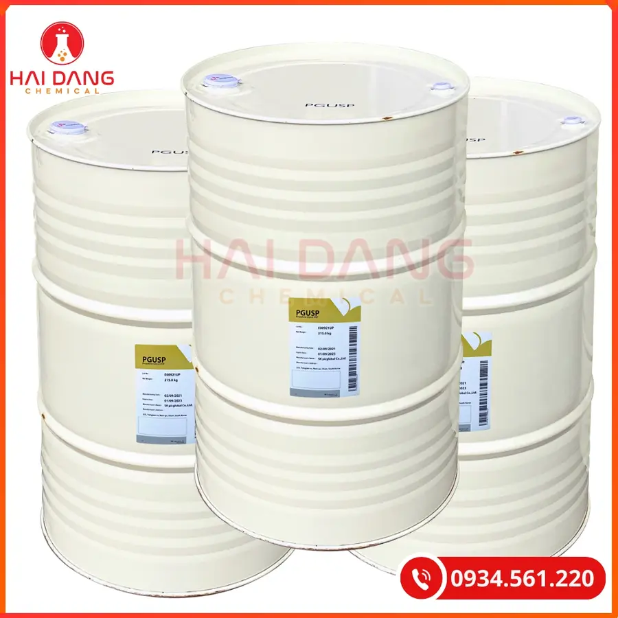 Propylene Glycol Thái Lan 215kg/Phuy Dung Môi Công Nghiệp | Giá Tốt Quảng Ninh