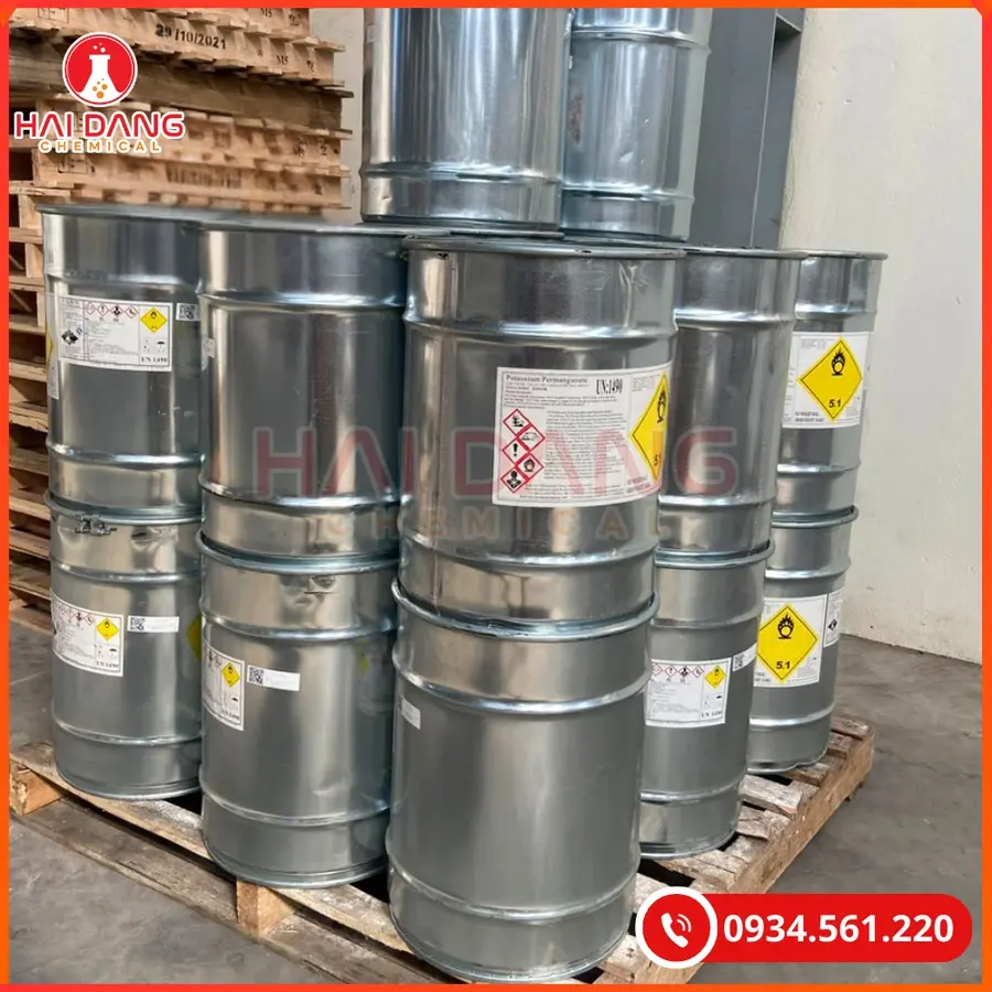 Thuốc Tím KMnO4 Trung Quốc Thùng 50kg Xử Lý Nước | Giá Tốt Tại Kho Quảng Ninh