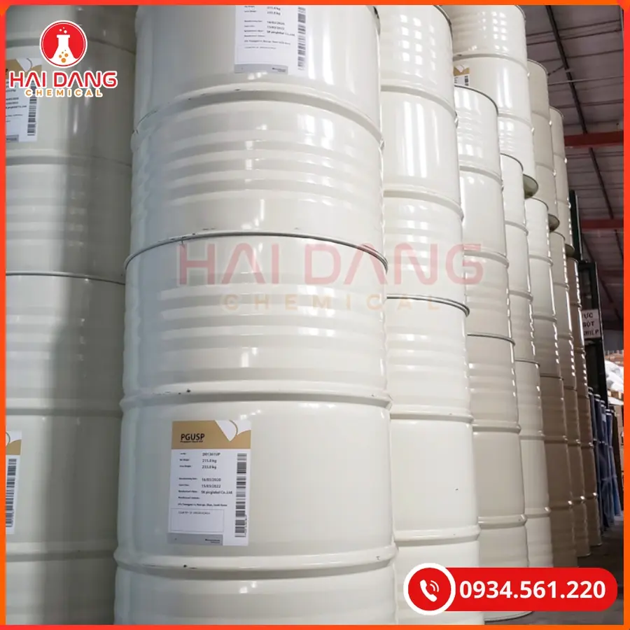 Propylene Glycol Thái Lan 215kg/Phuy Dung Môi Công Nghiệp | Giá Tốt Quảng Ninh