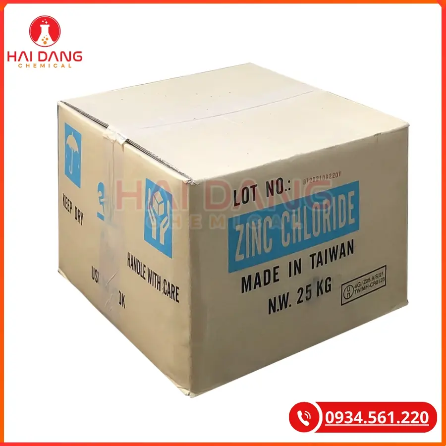 Zinc Chloride Taiwan ZnCl2 Hóa Chất Công Nghiệp | Giá Tốt Quảng Ninh