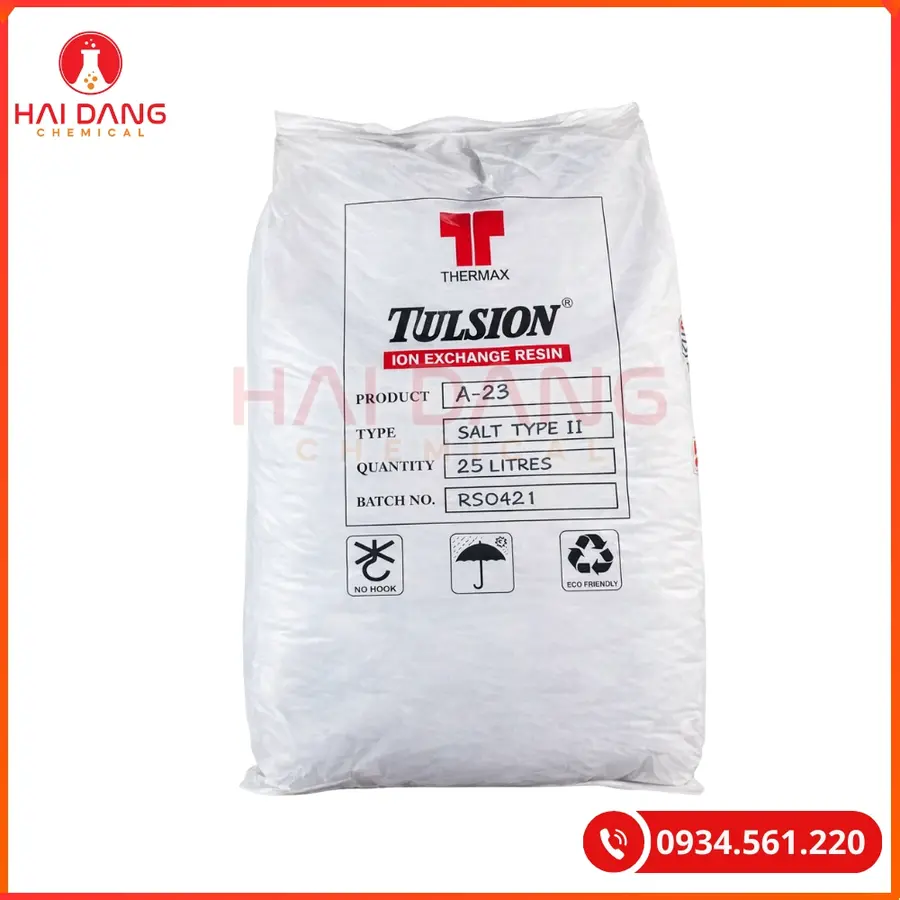 Hạt Trao Đổi Ion Anion Tulsion A23 Thermax Khử Khoáng Nước | Giá Tốt Quảng Ninh