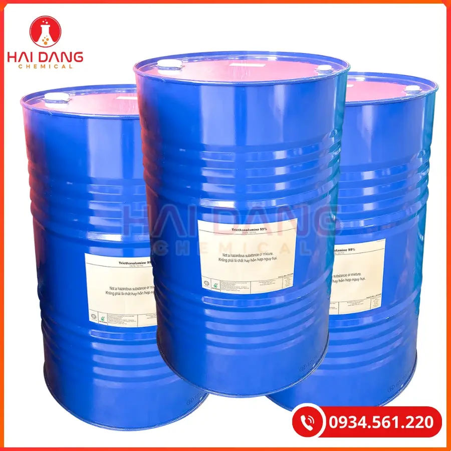 Triethanolamine (TEA) Malaysia 232kg/Phuy Dung Môi Công Nghiệp | Giá Tốt Quảng Ninh