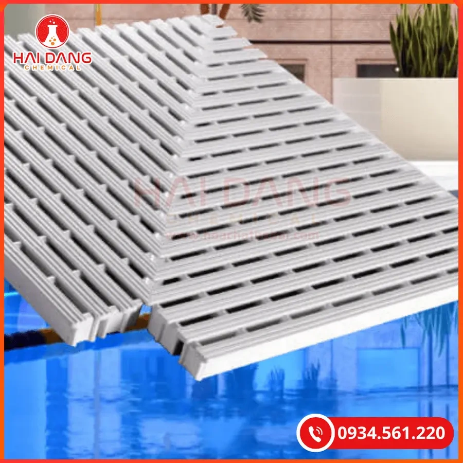 Góc Máng Tràn Vuông Bể Bơi Nhựa ABS Chịu Lực, Lắp Đặt Dễ | Giá Tốt Quảng Ninh