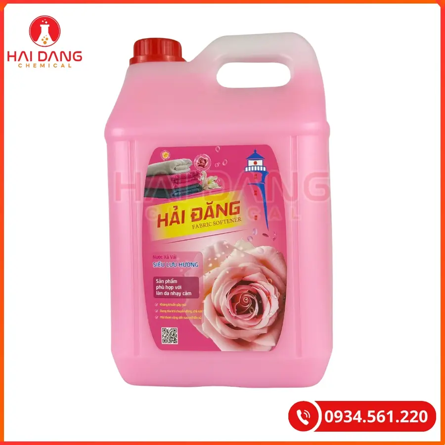 Nước Xả Vải Hải Đăng Hương Hoa Hồng Việt Nam 10 Lít Can 2 Lít Can | Giá Tốt Quảng Ninh
