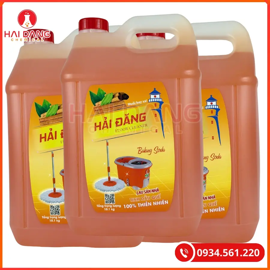 Nước Lau Sàn Hải Đăng Hương Quế Việt Nam 10 Lít Can 1 Lít Chai | Giá Tốt Quảng Ninh