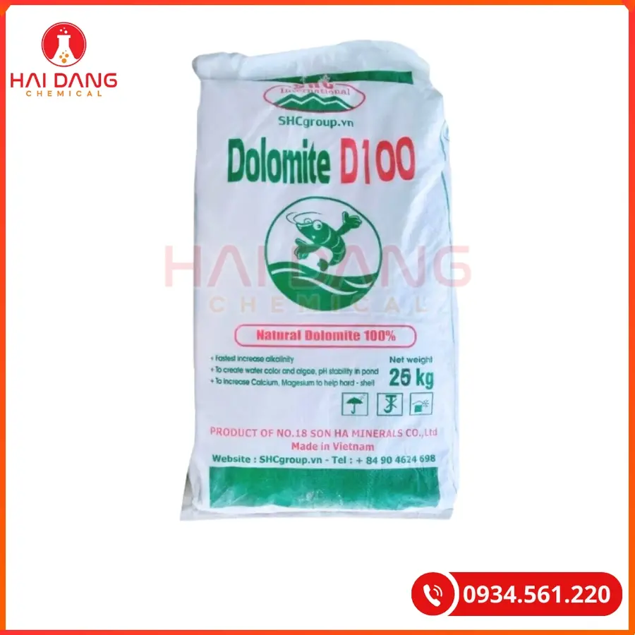 Khoáng Dolomite Việt Nam Bao 25kg Tăng Kiềm Thủy Sản | Giá Tốt Tại Kho Quảng Ninh