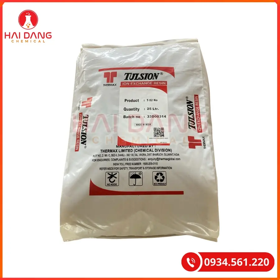 Hạt Trao Đổi Ion Cation Tulsion T50Na Thermax Làm Mềm Nước | Giá Tốt Quảng Ninh