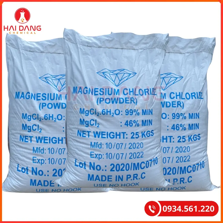 Magnesium Chloride MgCl₂ Trung Quốc Bao 25kg Bổ Sung Khoáng Thủy Sản | Giá Tốt Tại Kho Quảng Ninh