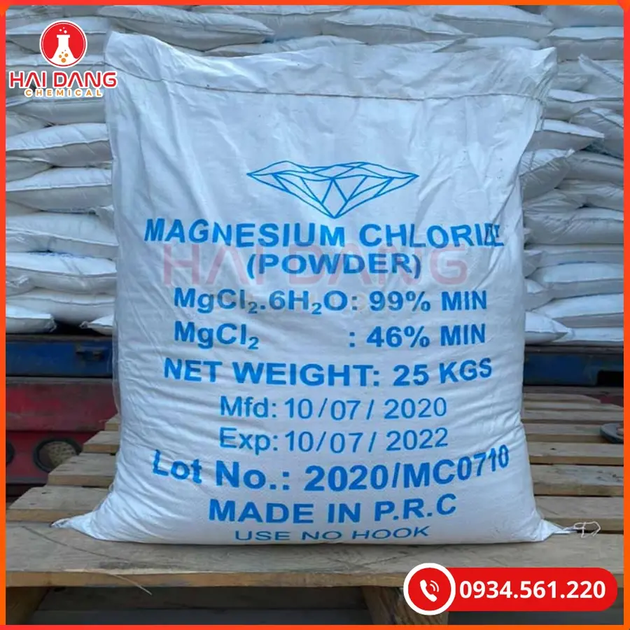 Magnesium Chloride MgCl₂ Ấn Độ Bao 25kg Bổ Sung Khoáng Thủy Sản | Giá Tốt Tại Kho Quảng Ninh
