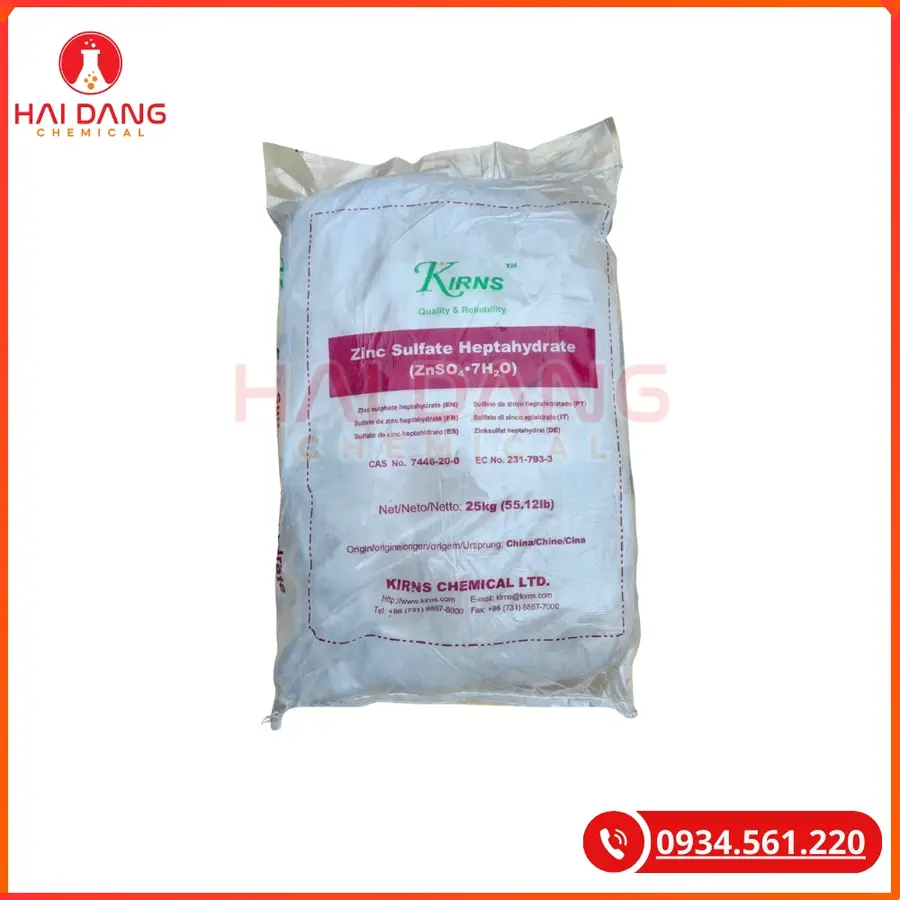 Zinc Sulphate ZnSO4 Trung Quốc Hóa Chất Công Nghiệp | Giá Tốt Quảng Ninh