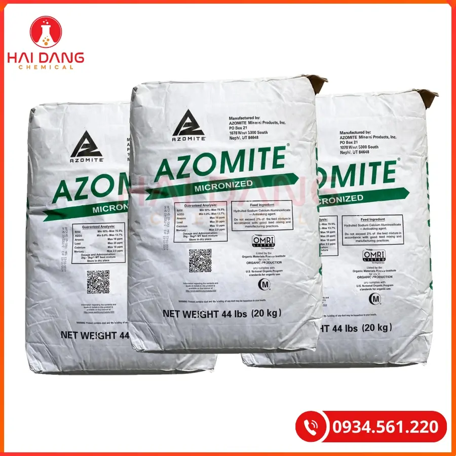 Khoáng Azomite Mỹ Bao 20kg Bổ Sung Vi Lượng Thủy Sản | Giá Tốt Tại Kho Quảng Ninh