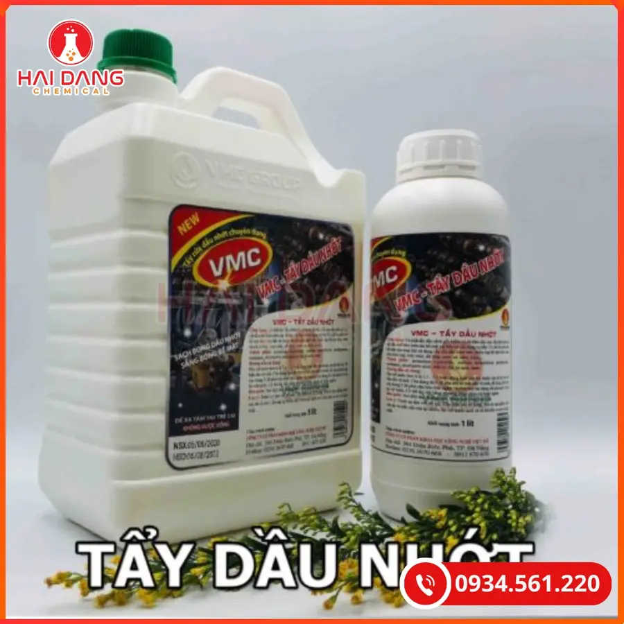 Tẩy Dầu Nhớt VMC Việt Nam 1 Lít Chai Cho Hóa Chất Tẩy Rửa | Giá Tốt Quảng Ninh