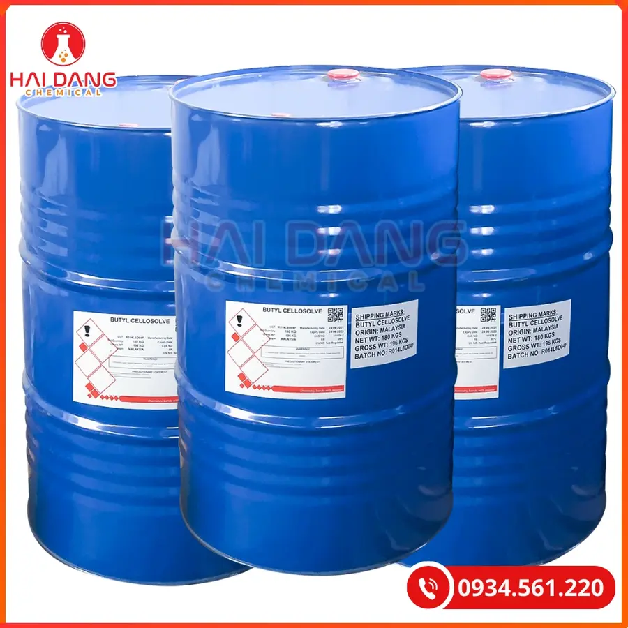 Butyl Cellosolve Solvent (BCS) Malaysia 180kg/Phuy Dung Môi Công Nghiệp | Giá Tốt Quảng Ninh